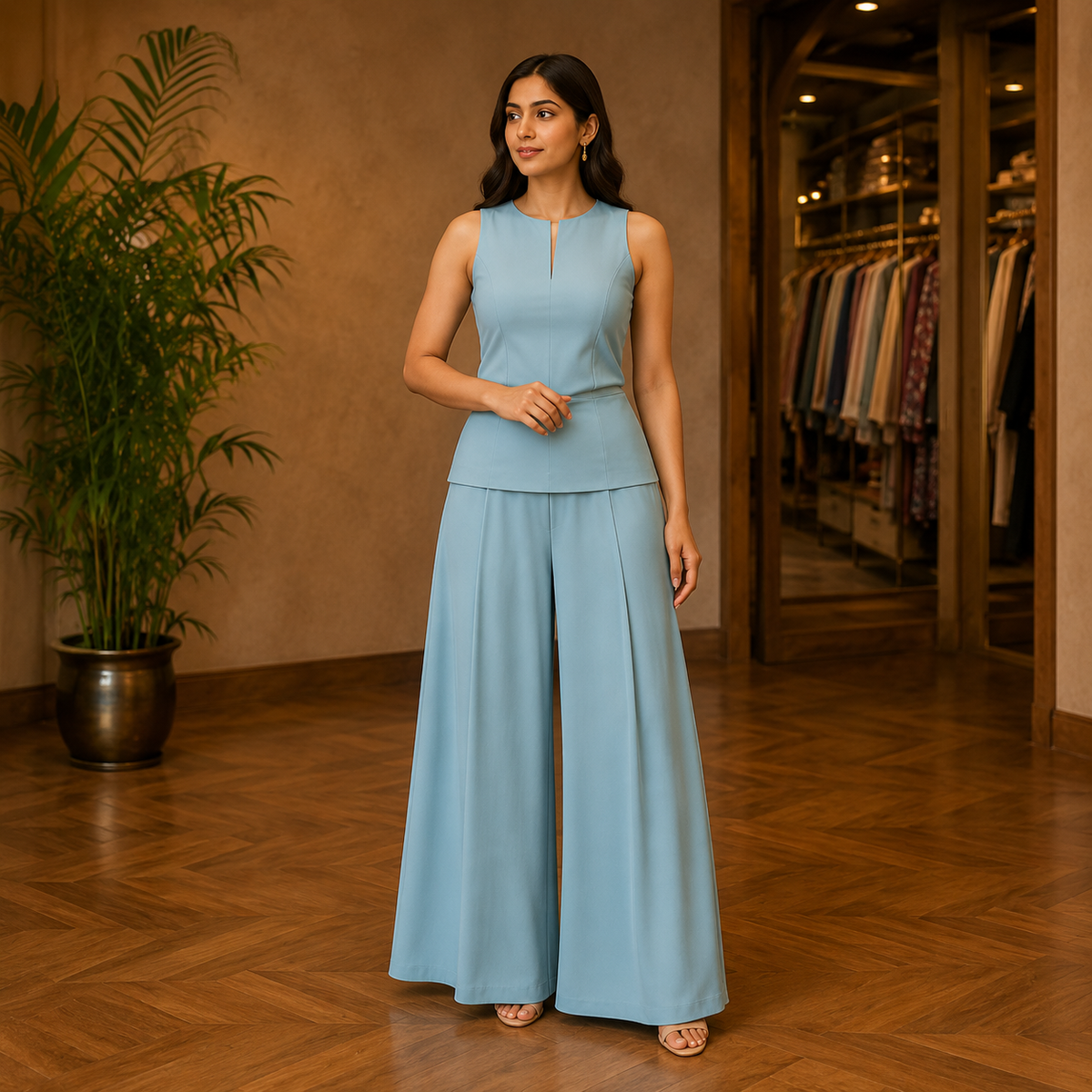 Palazzo trouser set