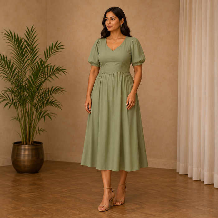 Casual midi dress