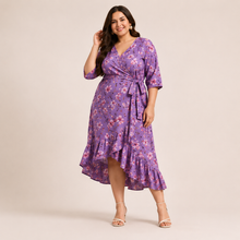 Floral Wrap Dress — Plus Size Collection