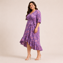 Floral Wrap Dress — Plus Size Collection