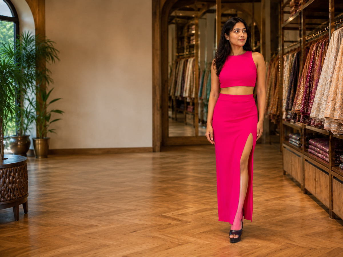 Woman wearing a refined Wardrobe look